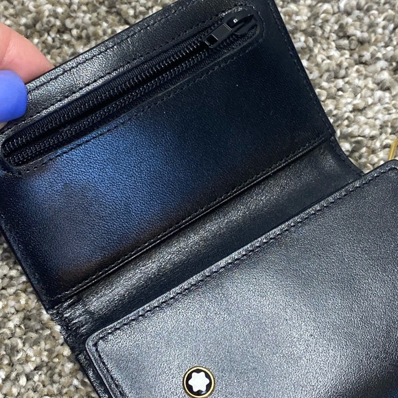 Montblanc Men's Meisterstück Leather Compact Trifold Key Card Coin Wallet NWOT - Picture 12 of 14